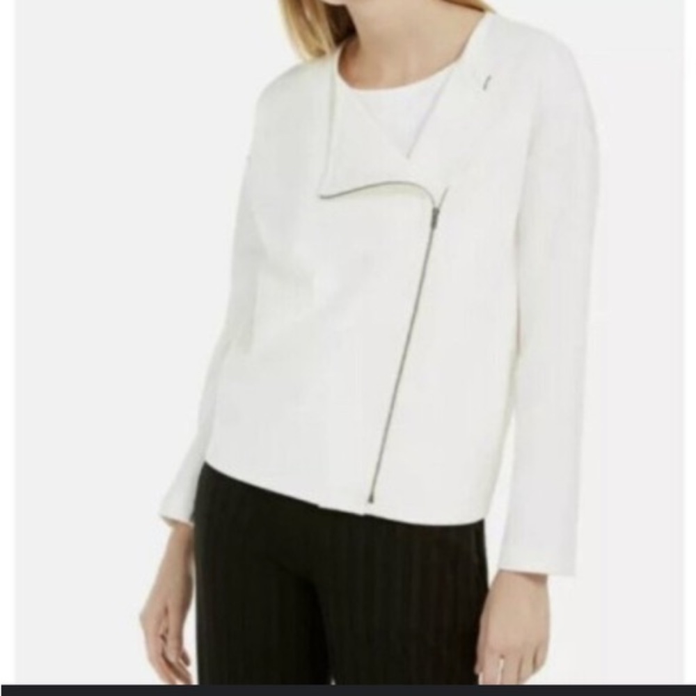 Eileen Fisher Flex Tencel Ponte Asymmetrical Jacket - Picture 2 of 11